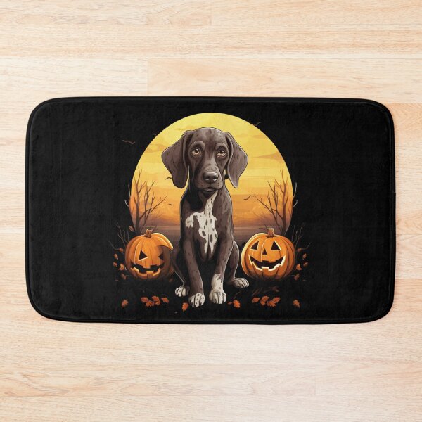Item preview, Shorthair German Pointer with Pumpkin Halloween designed and sold by ArtFromBeyond.