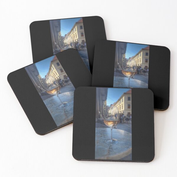 Item preview, Reflective City View in Wine Glass (Bratislava, Slovakia) designed and sold by AGLeArt.