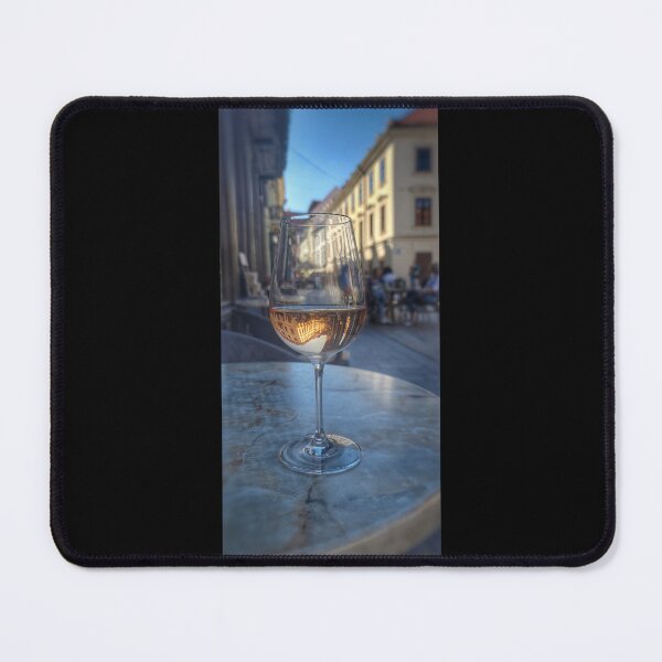 Item preview, Reflective City View in Wine Glass (Bratislava, Slovakia) designed and sold by AGLeArt.