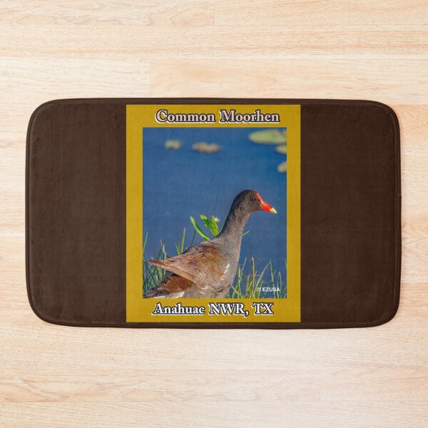 Item preview, The Perfect Gift For A Bird Lover: Common Moorhen, Anahuac NWR, Texas designed and sold by MoreEZUSA-Here.