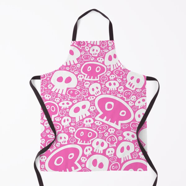 Item preview, Full Skull Pattern, white on pink designed and sold by tchotchkekitsch.