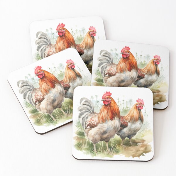 Item preview, Rustic Chicken Illustration, Farmhouse decor designed and sold by ZAHARIA DANIELA.