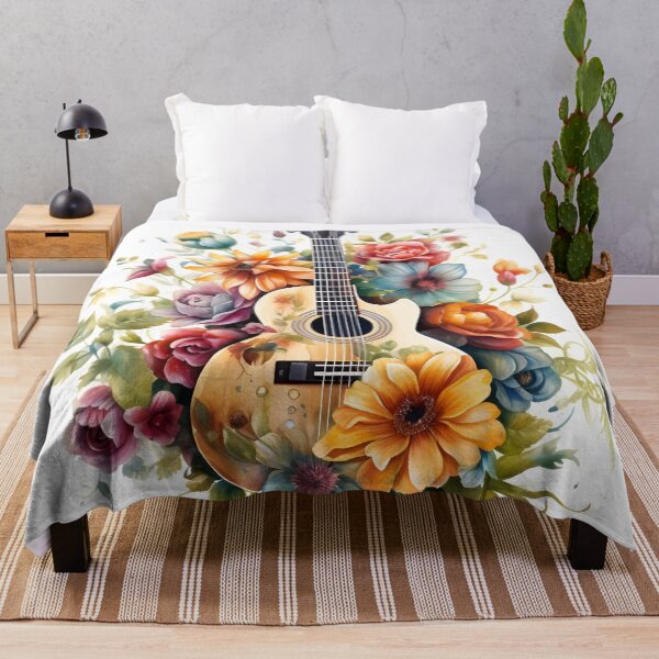 Item preview, Abstract watercolor guitar digital art designed and sold by dcrc.