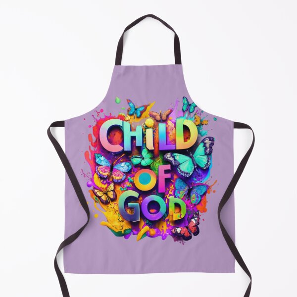 Item preview, Eye-Catching Bible Verse Child of God Text Vibrant Colour and Butterflies Art designed and sold by gyrate.