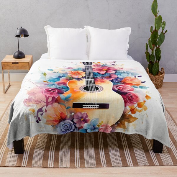 Item preview, abstract watercolor guitar digital art designed and sold by dcrc.