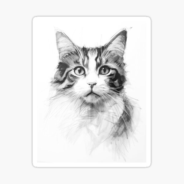 Artikel-Vorschau von Katzenskizze, designt und verkauft von magicartjourney.