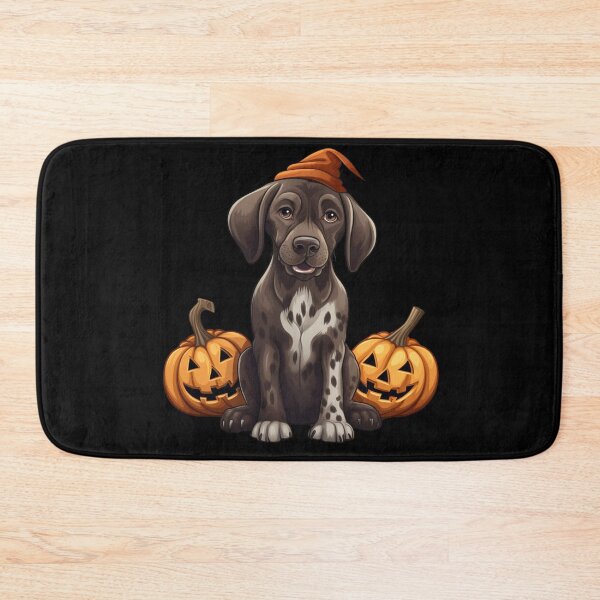 Item preview, Shorthair German Pointer with Pumpkin Halloween designed and sold by ArtFromBeyond.