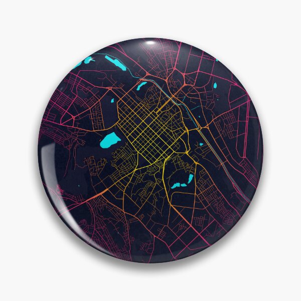 Item preview, Chisinau City Map of Moldova - Neon designed and sold by deMAP.