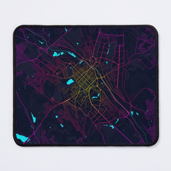 Item preview, Chisinau City Map of Moldova - Neon designed and sold by deMAP.