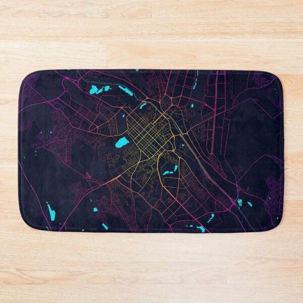 Item preview, Chisinau City Map of Moldova - Neon designed and sold by deMAP.