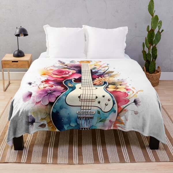 Item preview, abstract watercolor guitar digital art designed and sold by dcrc.