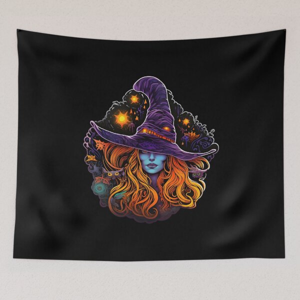 Item preview, Witching Hour Reverie: Surreal Spellcaster for Halloween designed and sold by Mr.Psychedelia.