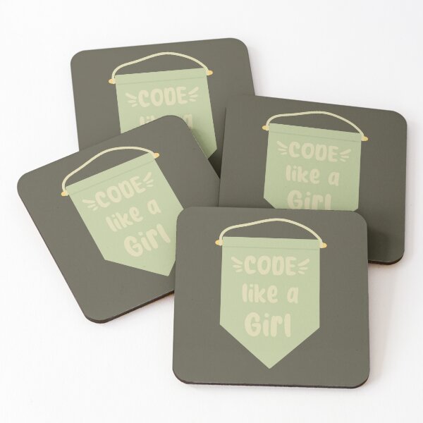Item preview, Code Like a Girl Aesthetic Banner Green designed and sold by TheEclecticKat.