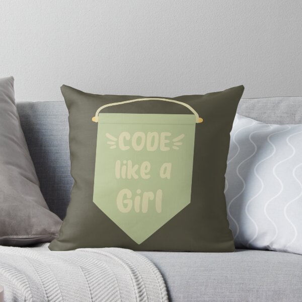 Item preview, Code Like a Girl Aesthetic Banner Green designed and sold by TheEclecticKat.