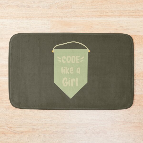 Item preview, Code Like a Girl Aesthetic Banner Green designed and sold by TheEclecticKat.