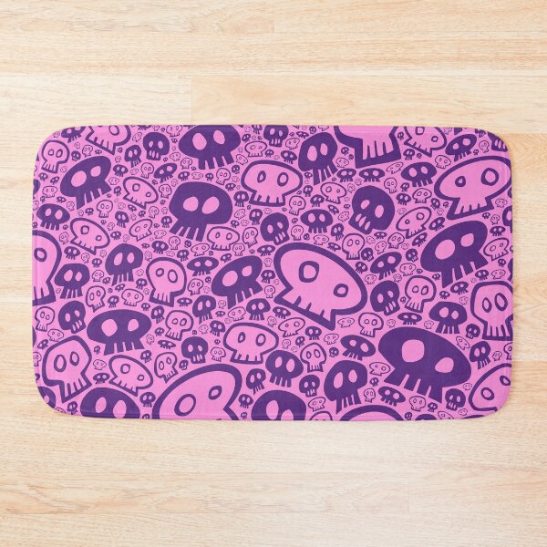 Item preview, Copy of Full Skull Pattern, purple on pink designed and sold by tchotchkekitsch.