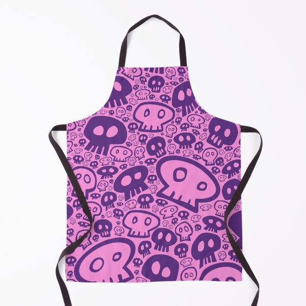 Item preview, Copy of Full Skull Pattern, purple on pink designed and sold by tchotchkekitsch.