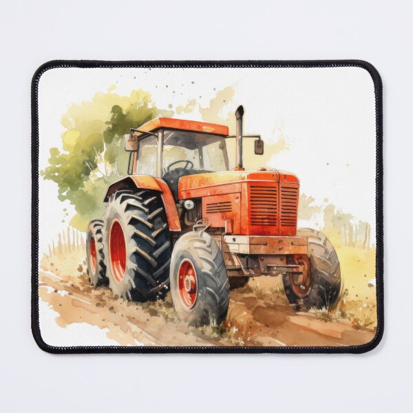 Item preview, Watercolor Tractor, Farmhouse illustration designed and sold by ZAHARIA DANIELA.
