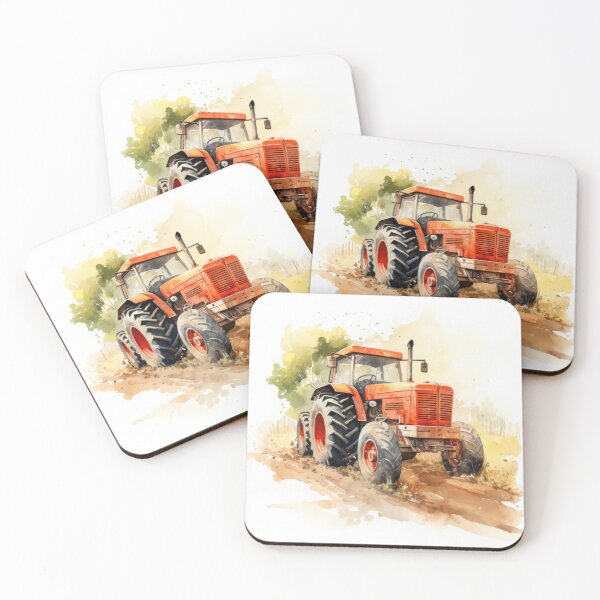 Item preview, Watercolor Tractor, Farmhouse illustration designed and sold by ZAHARIA DANIELA.