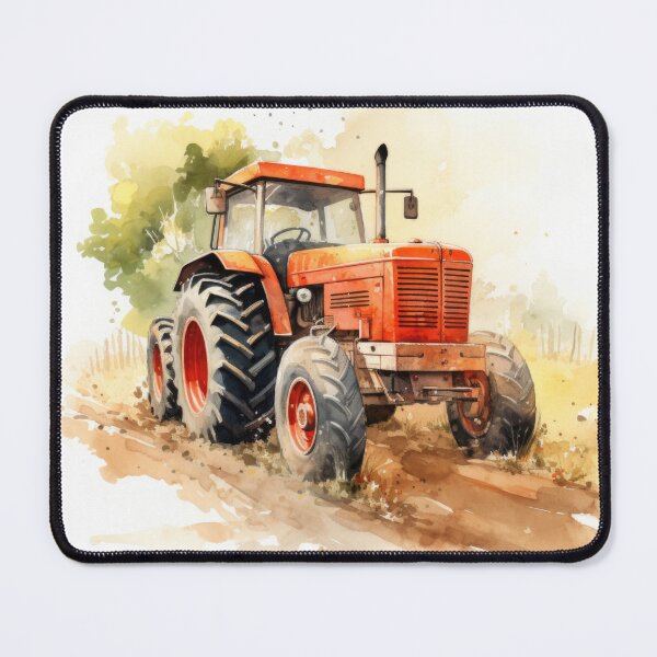 Item preview, Watercolor Tractor, Farmhouse illustration designed and sold by ZAHARIA DANIELA.