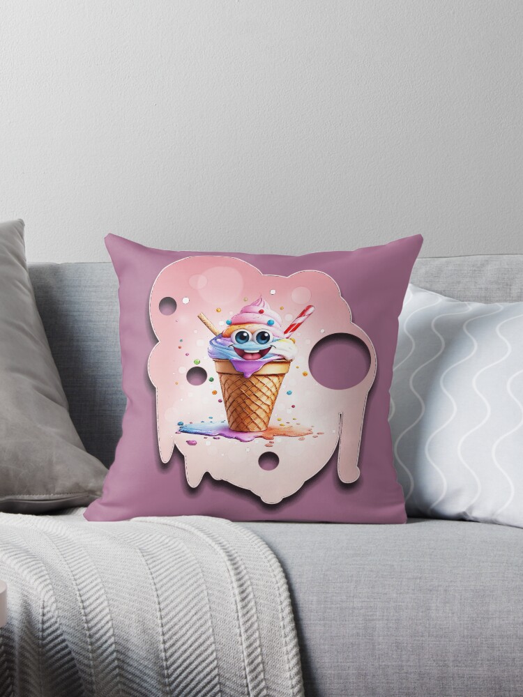 Ice cream throw store pillow