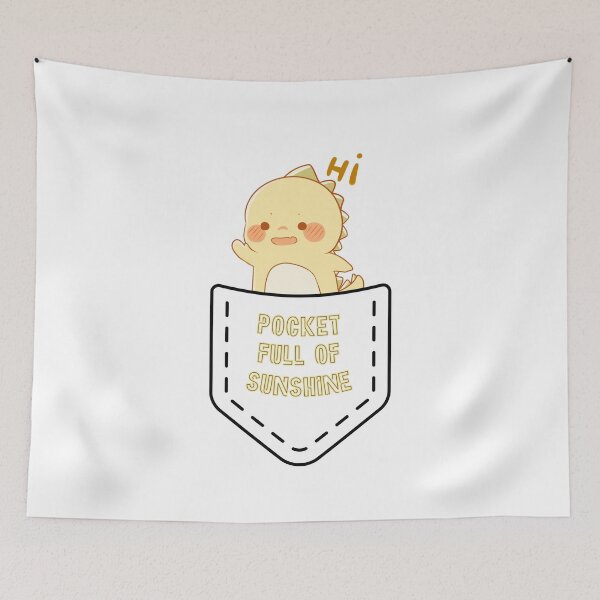 Item preview, Pocket Full Of Sunshine - 1 - Pocket Friend, Dinosaur designed and sold by Quirkdom.