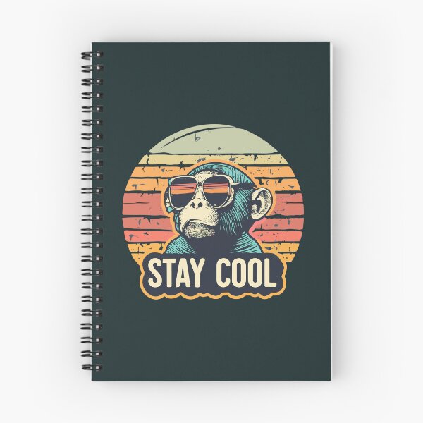 Item preview, Stay cool: vintage chimpanzee sunset designed and sold by ARVM.