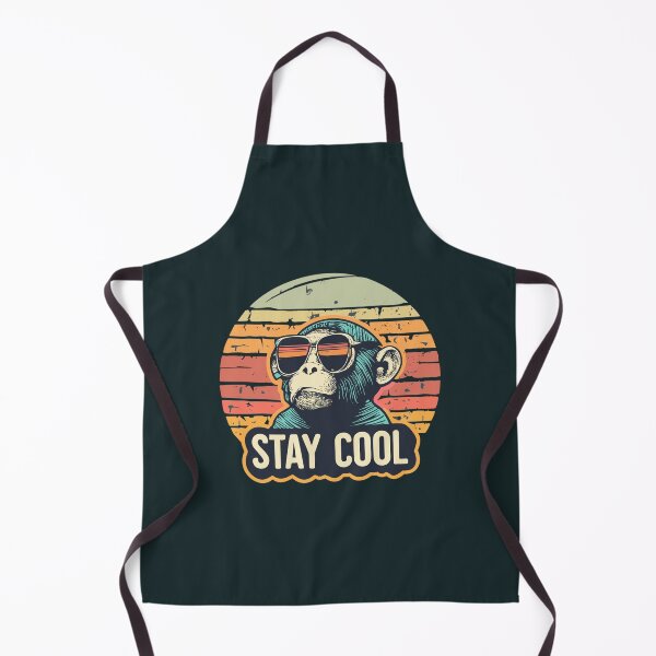 Item preview, Stay cool: vintage chimpanzee sunset designed and sold by ARVM.