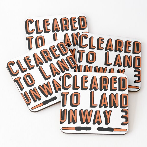 Item preview, Cleared to Land Runway 37 ATC joke designed and sold by AdventuresOy.