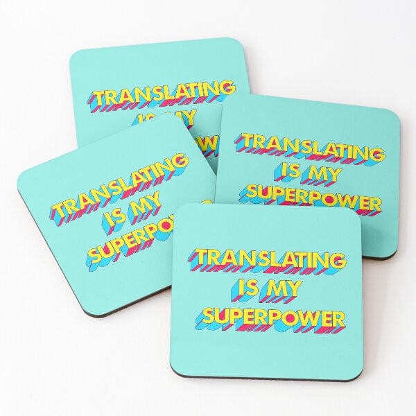 Item preview, Translating is my Superpower Yellow Comic Font designed and sold by Neeshki.