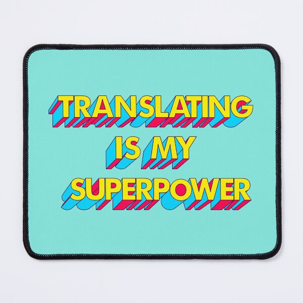 Item preview, Translating is my Superpower Yellow Comic Font designed and sold by Neeshki.