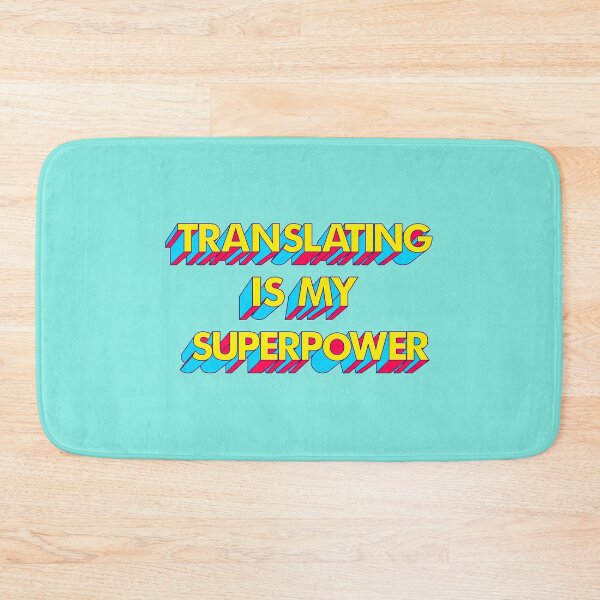 Item preview, Translating is my Superpower Yellow Comic Font designed and sold by Neeshki.