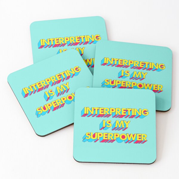 Item preview, Interpreting is my Superpower Yellow Comic Font designed and sold by Neeshki.