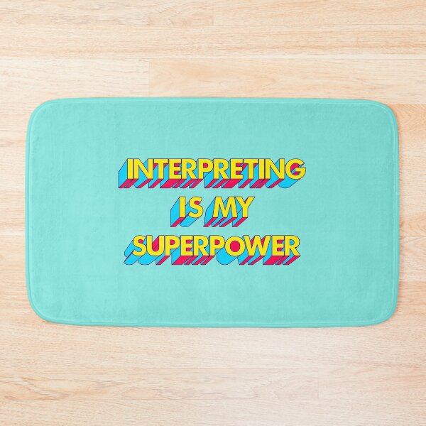 Item preview, Interpreting is my Superpower Yellow Comic Font designed and sold by Neeshki.