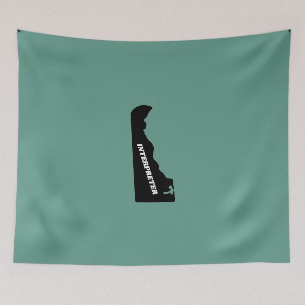 Item preview, Interpreter Delaware Black Silouette Map designed and sold by Neeshki.