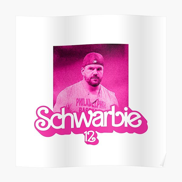 Schwarbie Barbie Cute Pink Phillies Schwarber Philadelphia Philly