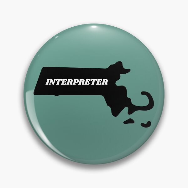 Item preview, Interpreter Massachusetts Black Silouette Map designed and sold by Neeshki.