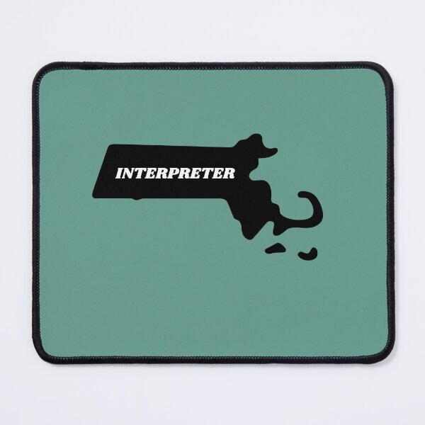 Item preview, Interpreter Massachusetts Black Silouette Map designed and sold by Neeshki.