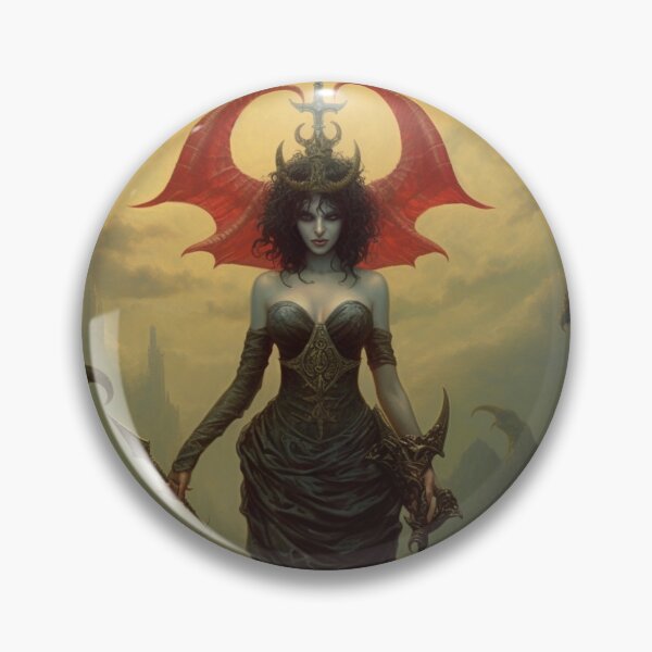 Item preview, Satan's daughter Lilith elegant lady creature art hybrid art anthropomorphic Satanism demon  designed and sold by Baba  Yaga's Cards.