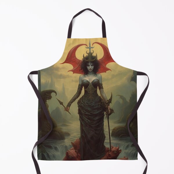 Item preview, Satan's daughter Lilith elegant lady creature art hybrid art anthropomorphic Satanism demon designed and sold by Baba Yaga's Cards.