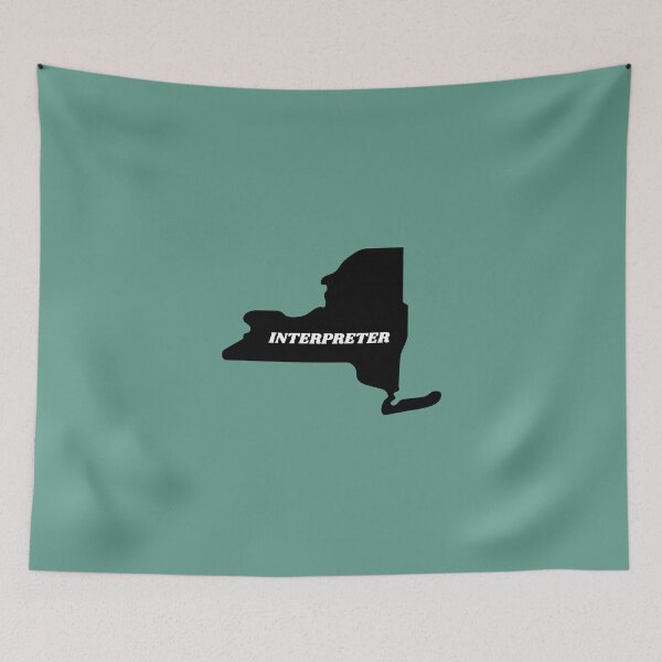 Item preview, Interpreter New York Black Silouette Map designed and sold by Neeshki.