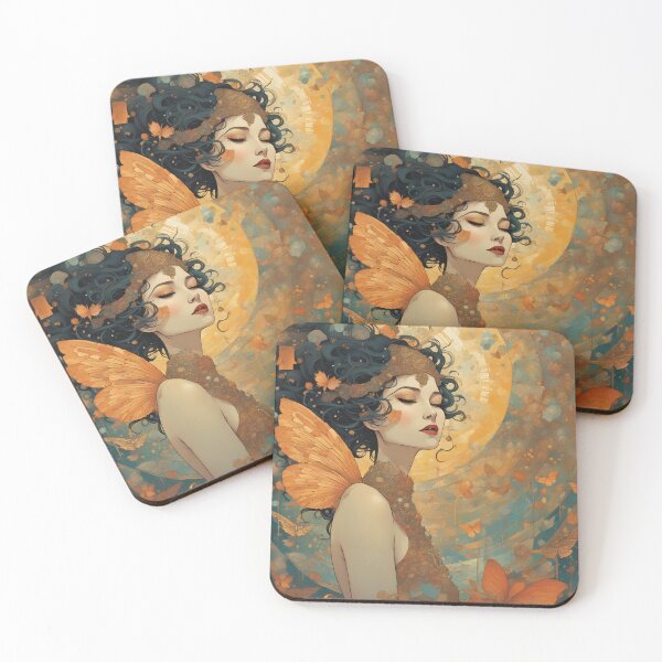 Item preview, Helena - Abstract Fairy in Earth Tones designed and sold by FaerieFusion.