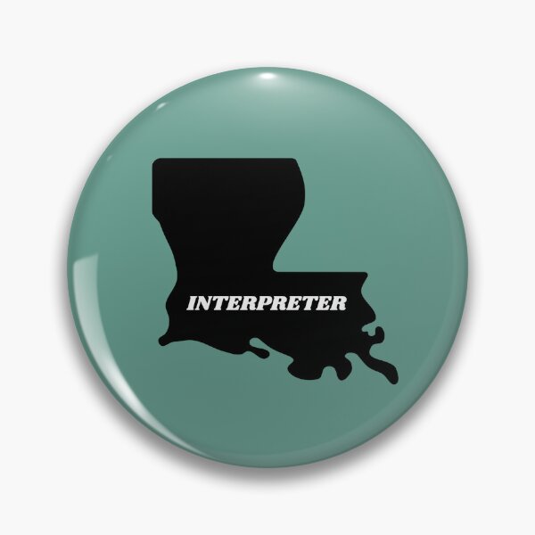 Item preview, Interpreter Louisiana Black Silouette Map designed and sold by Neeshki.