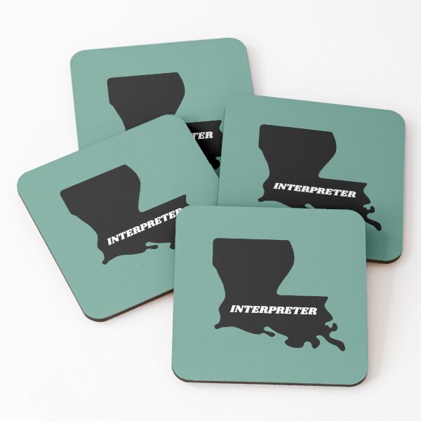 Item preview, Interpreter Louisiana Black Silouette Map designed and sold by Neeshki.
