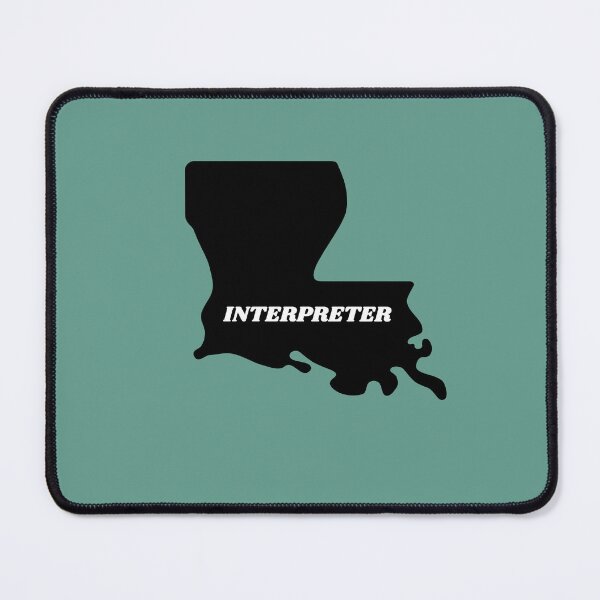 Item preview, Interpreter Louisiana Black Silouette Map designed and sold by Neeshki.