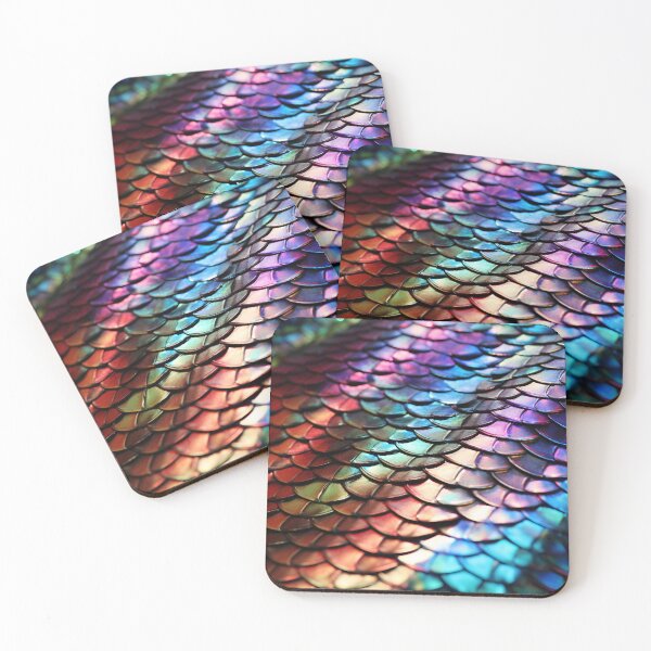 Item preview, estampado de piel de serpiente de colores iridiscentes designed and sold by dcrc.