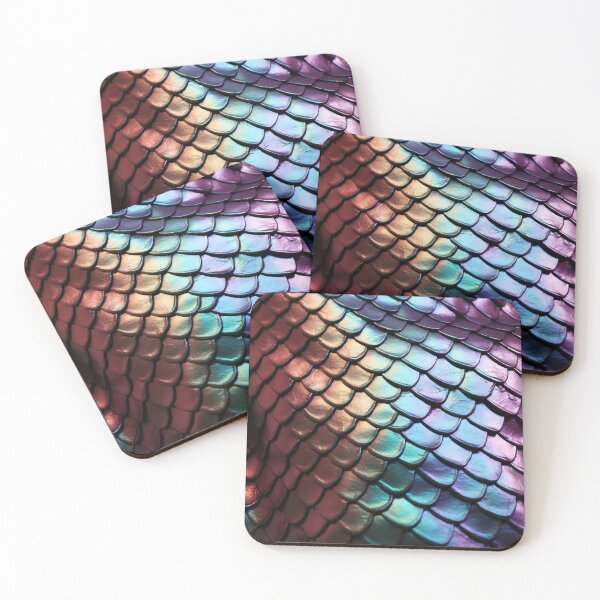 Item preview, estampado de piel de serpiente de colores iridiscentes designed and sold by dcrc.