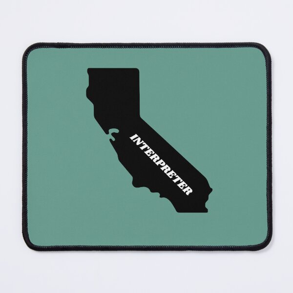 Item preview, Interpreter California Black Silouette Map designed and sold by Neeshki.