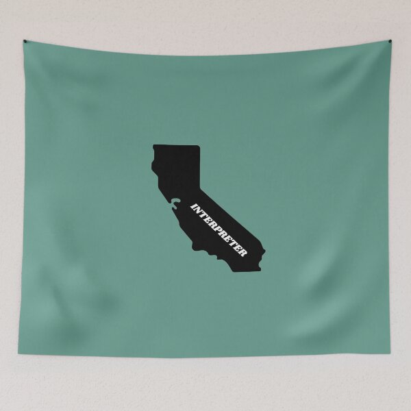 Item preview, Interpreter California Black Silouette Map designed and sold by Neeshki.