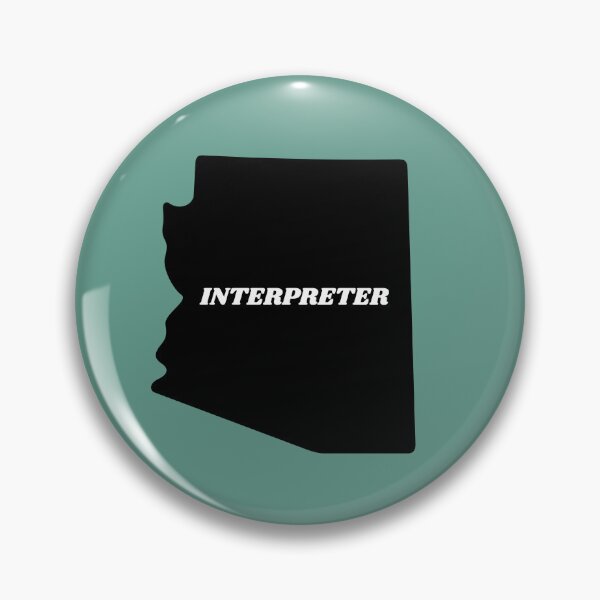 Item preview, Interpreter Arizona Black Silouette Map designed and sold by Neeshki.